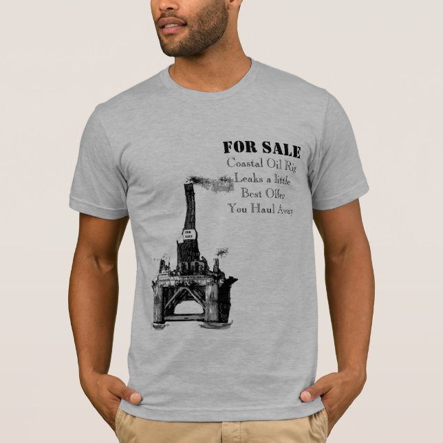 Camiseta Plataforma petrolífera para a venda (Frente)