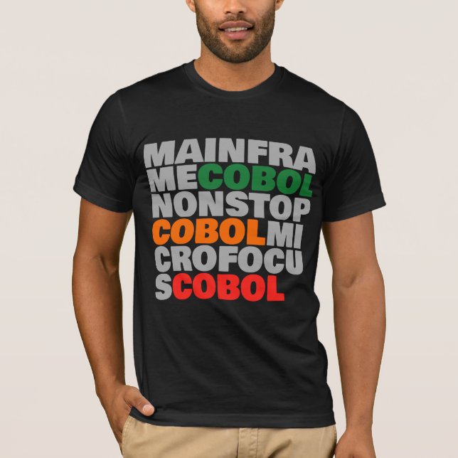 Camiseta Plataformas COBOL - Mainframe, MicroFocus, NonStop (Frente)