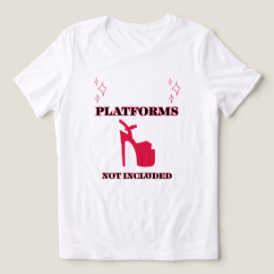 CAMISETA PLATAFORMAS ROSAS NÃO INCLUSAS MULHERES PEQUENAS B