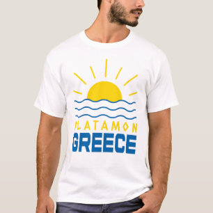 Camiseta Platamon Grécia Sol e Branca de Mares