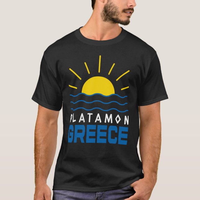 Camiseta Platamon Grécia Sol e Mar Negro (Frente)