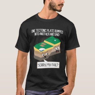 Camiseta Plate Tectônico - Professor de Ciência da Terra Se