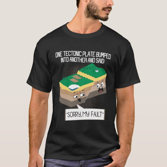 Camiseta Plate Tectônico - Professor de Ciência da Terra Se (Frente)