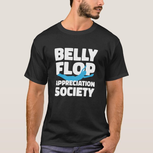 Camiseta Platform Diver Belly Flop Springboard Diving (Frente)