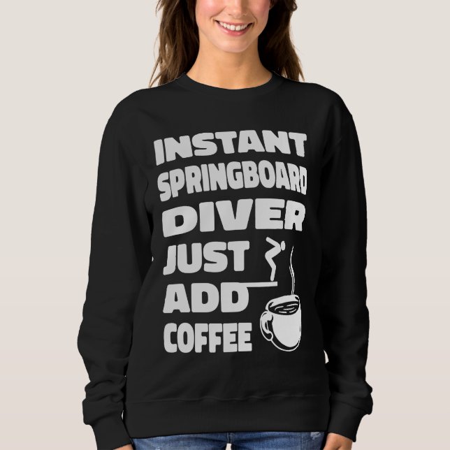 Camiseta Platform Diver Coffee Springboard Diving (Frente)
