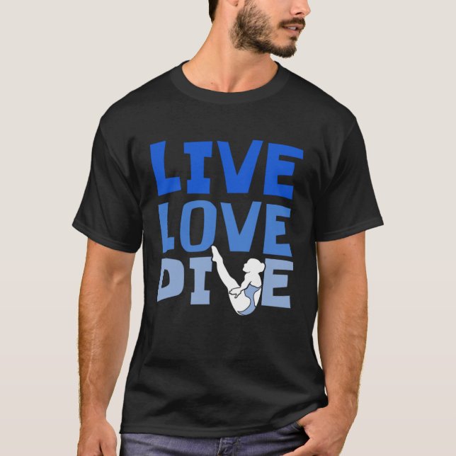 Camiseta Platform Diver Love  Springboard Diving (Frente)