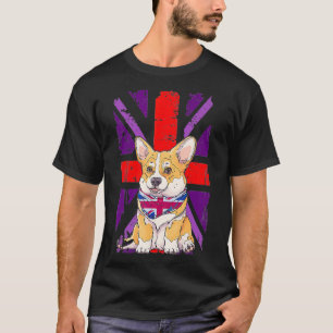 Camiseta Platinum Jubilee Corgi Puppy 2022 União Para A Jub