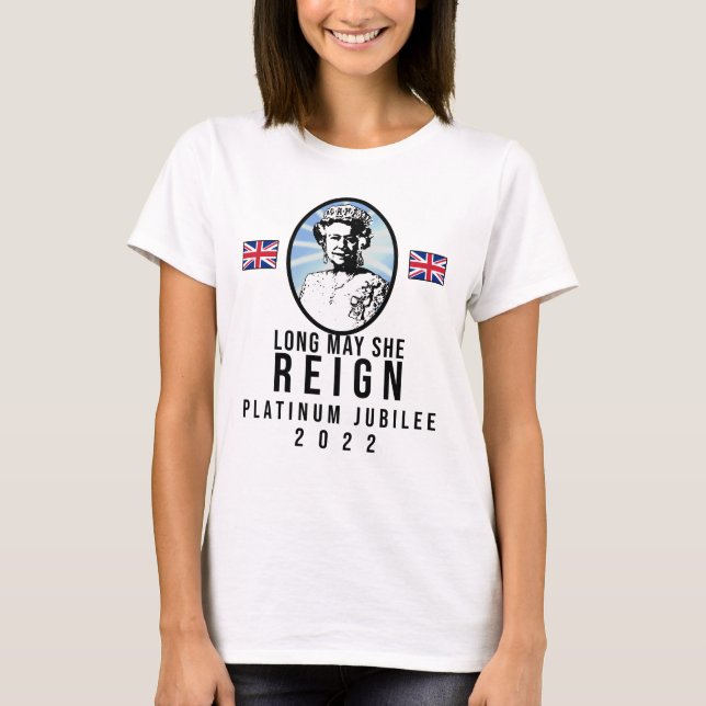 CAMISETA PLATINUM JUBILEE QUEEN ELIZABETH II (Frente)