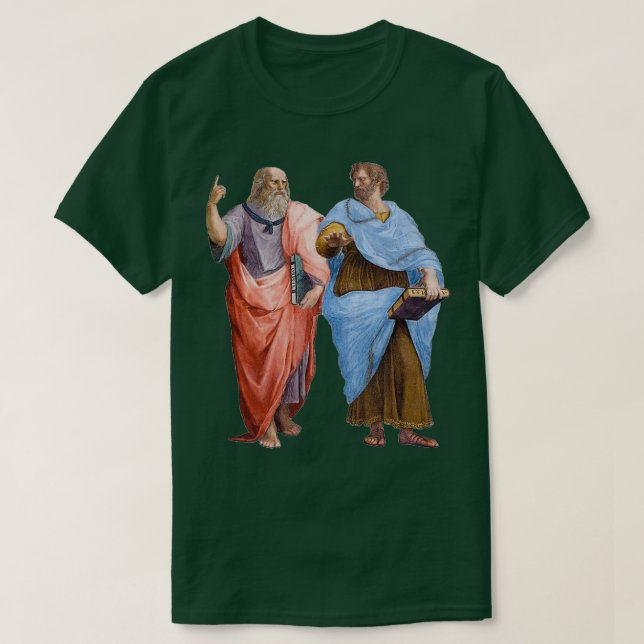 Camiseta Plato and Aristotle (Frente do Design)