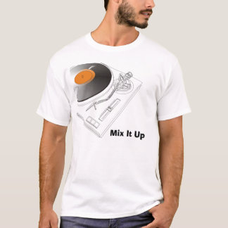 Camiseta platten, misture-o acima
