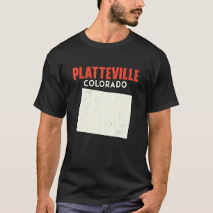 Camiseta Platteville Colorado EUA Estado América Viagem Col