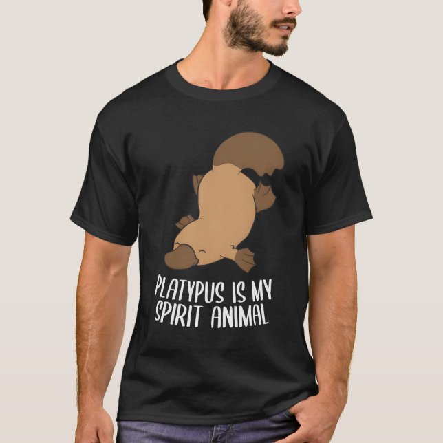 Camiseta Platypus É Meu Espírito Animal Cugado Platypus Lov (Frente)
