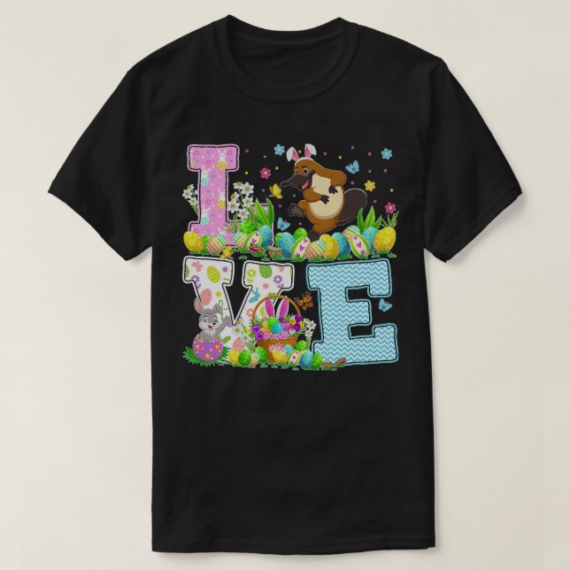 Camiseta Platypus Easter Egg Hunt Funny Love Platypus Easte (Frente do Design)