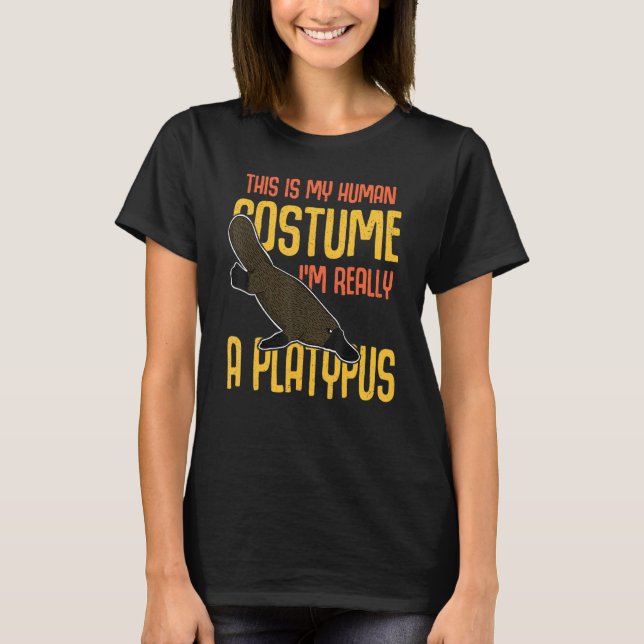 Camiseta Platypus Mammals Austrália Biology Willife Studen (Frente)