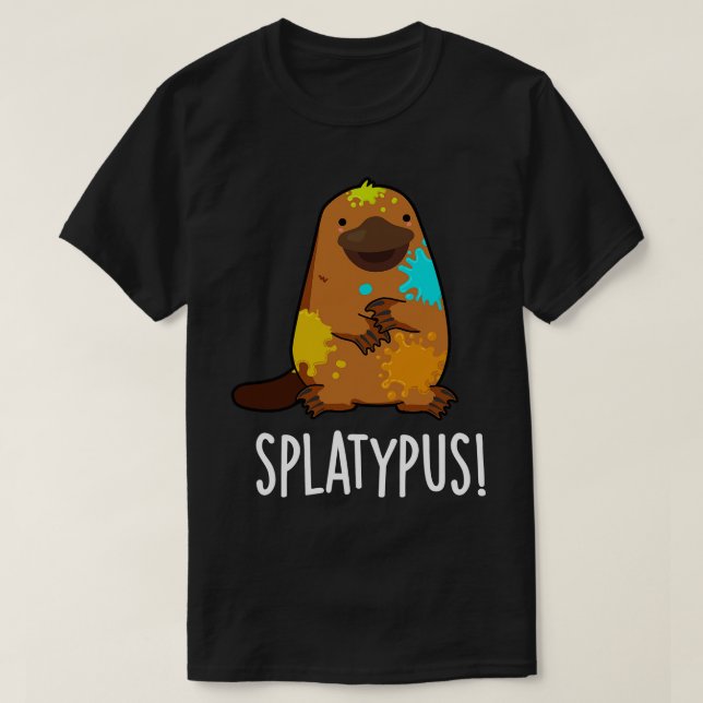 Camiseta Platypus Pun Funny Animal (Frente do Design)