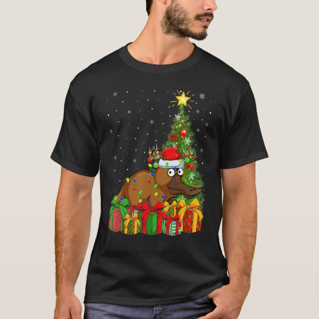 Camiseta Platypus   Xmas Holiday Santa Platypus Christmas T (Frente)