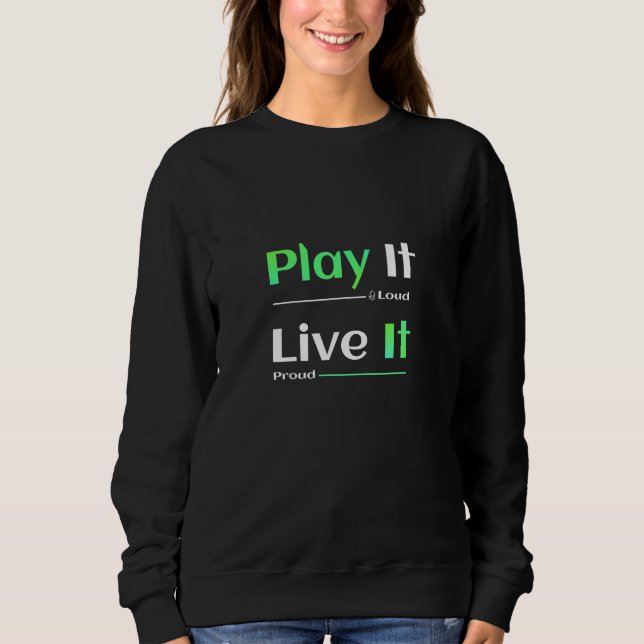 Camiseta Play It Loud. Live It Proud. (Frente)