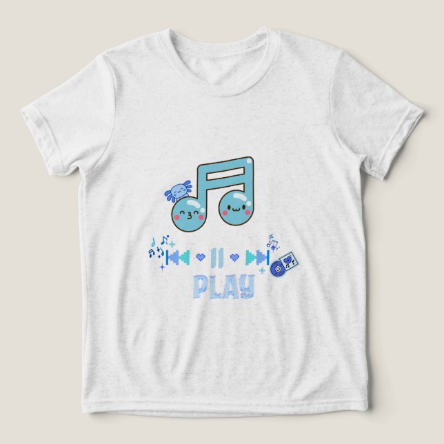 Camiseta Play music  (Design frontal)