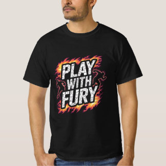 Camiseta Play With Fury – Flame Runner Intenso