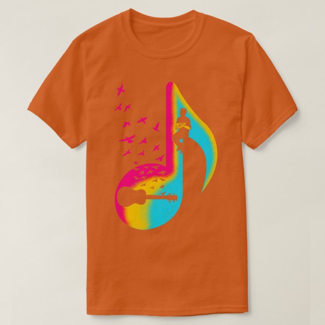 Camiseta Player de música Ukulele (Frente do Design)