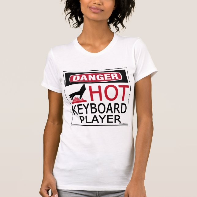 Camiseta Player de teclado quente (Frente)