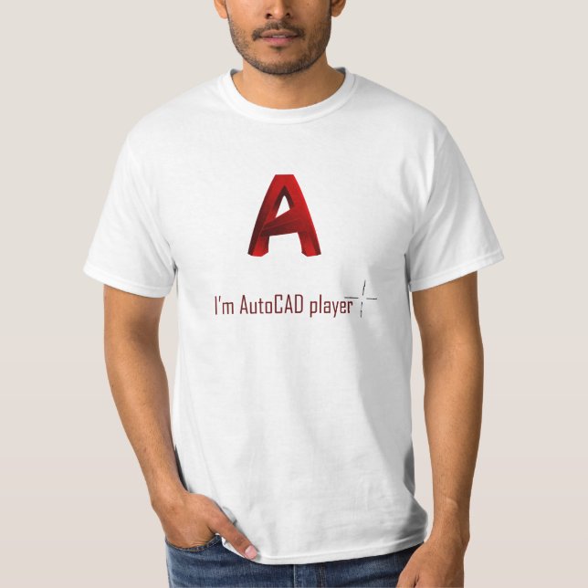 Camiseta Player do AutoCAD (Frente)