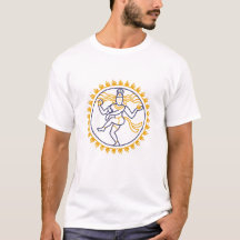 Playera básica con diseño de Shiva