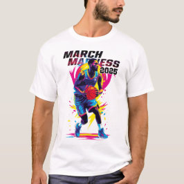 Camiseta Playera básica Locura de marzo Baloncesto