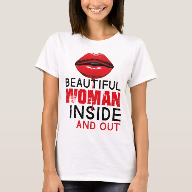 Camiseta Playera Beautiful Woman (Frente)