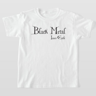 Camiseta Playera Black Metal Logo (black ink)