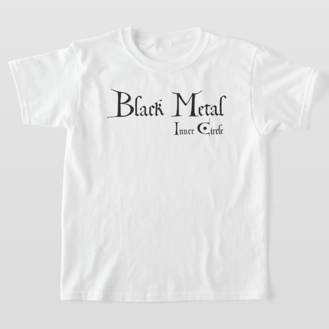 Camiseta Playera Black Metal Logo (black ink) (Postura )