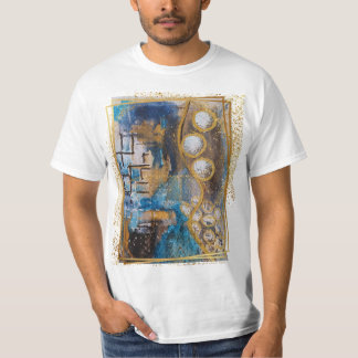 Camiseta playera con diseño de pintura original abstracta