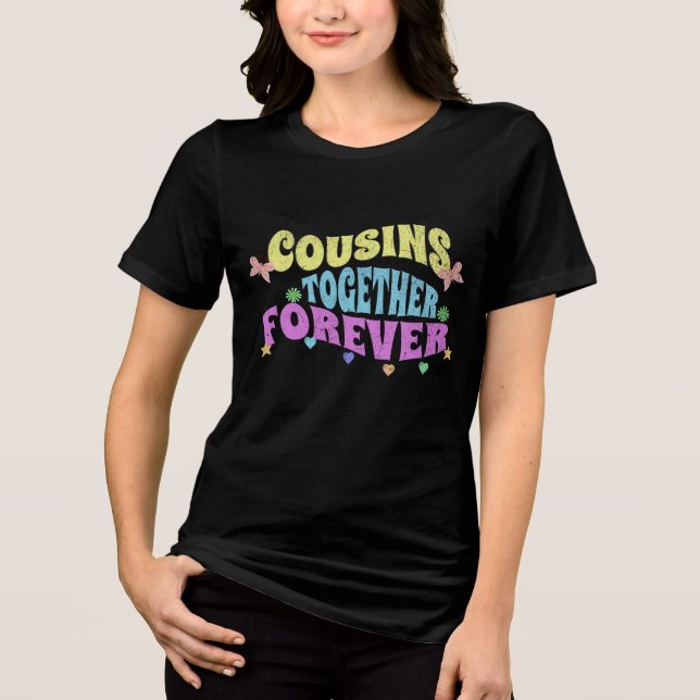 Camiseta Playera Cousins ​​together forever (Frente)