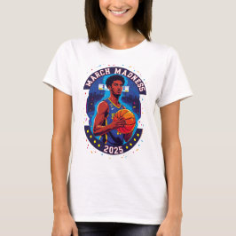 Camiseta Playera de mujer Locura de marzo Baloncesto