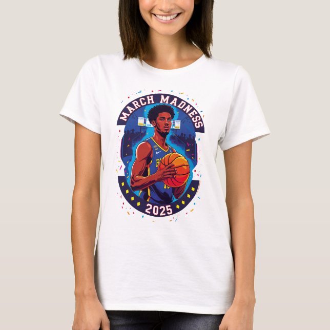 Camiseta Playera de mujer Locura de marzo Baloncesto (Frente)