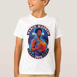 Camiseta Playera de niños Locura de Marzo Baloncesto