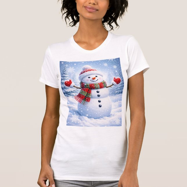 Camiseta Playera de Punto Jersey con Diseño de Muñeco de Ni (Frente)