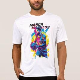 Camiseta Playera de Sport-Tek Baloncesto Locura de marzo