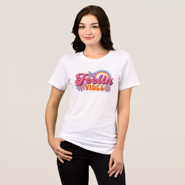 Camiseta Playera de vibras positivas (Frente Completa)