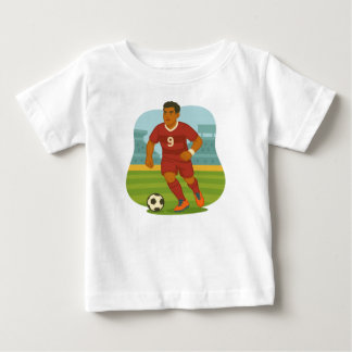 Camiseta Playera Futbolista Jugando con el Balón