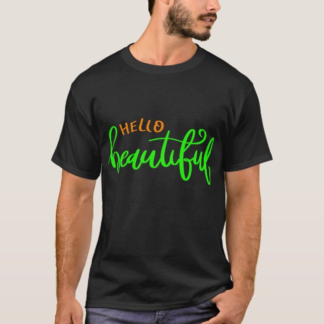 Camiseta Playera Hello Beautiful (Frente)