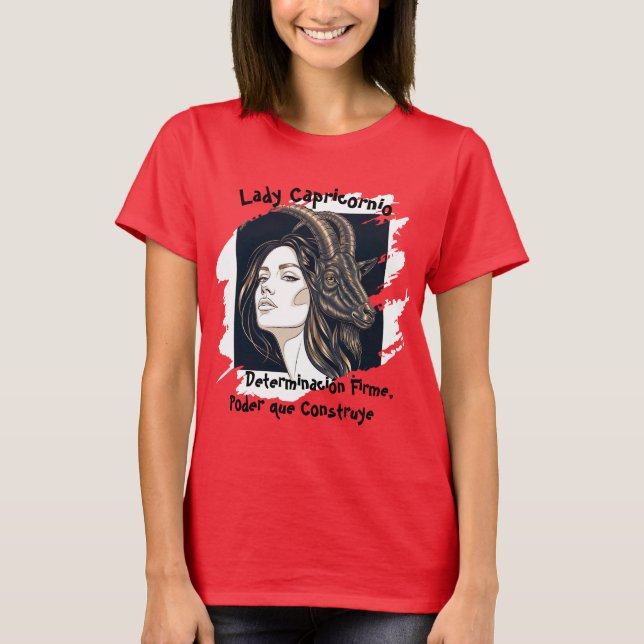 Camiseta Playera Lady Capricornio (Frente)