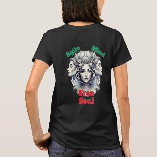 Camiseta Playera Lady Géminis – Dualidad y estilo (Verso)