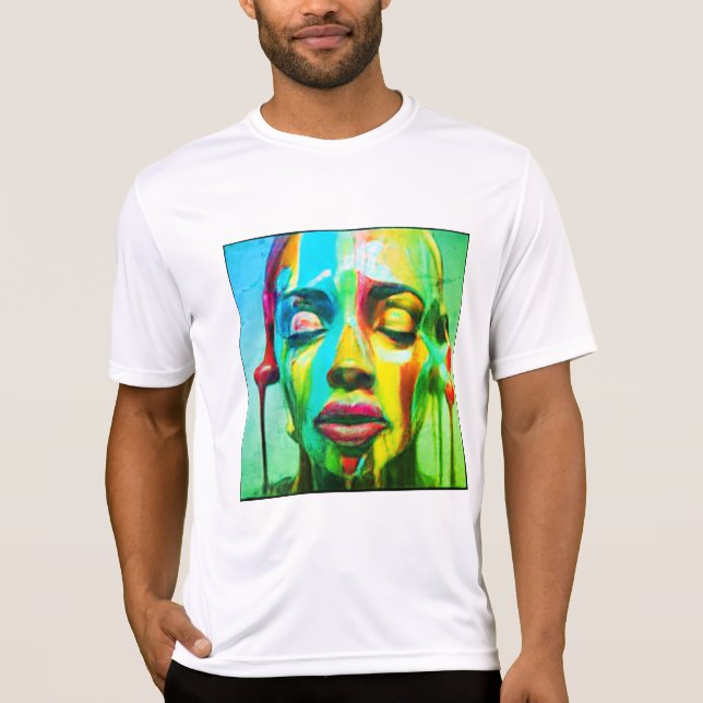 Camiseta playera  ligera en blanco (Frente)