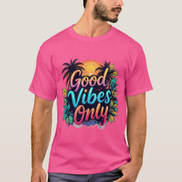 Camiseta Playera motivacional Good Vibes Only stilo Vintage