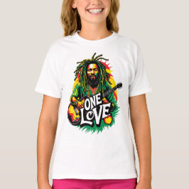 Camiseta Playera One Love el Rey del Reggae