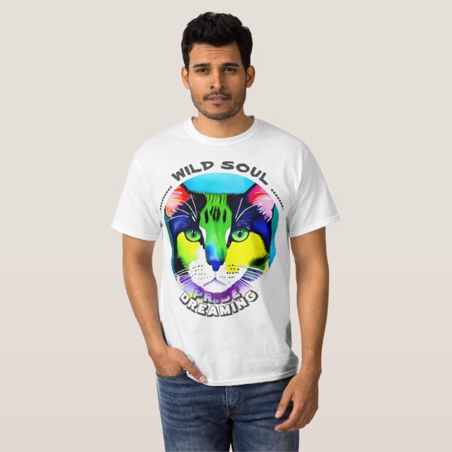 Camiseta Playera oscura básica para hombre - Pride (Frente Completa)
