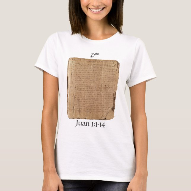 Camiseta Playera P66 Jn 1:1-14 (Frente)