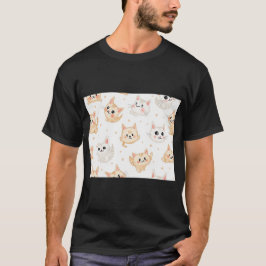 Camiseta Playful Cats Pattern