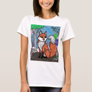 Camiseta "Playful Fox in the Forest"
